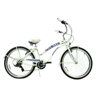 Greenline Bicycles Ladies 26" 7-Speed Shimano Premium Extended Deluxe Beach Cruiser