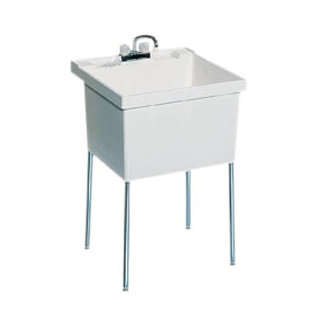 Swanstone Fiberglass Laundry Sink in White