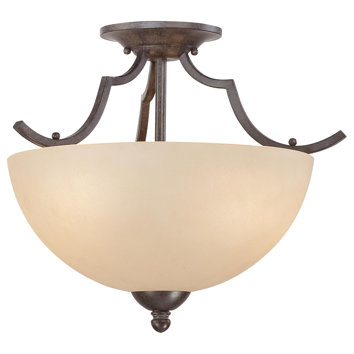 Thomas Lighting Triton 2 Light Semi Flush Mount Ceiling Light
