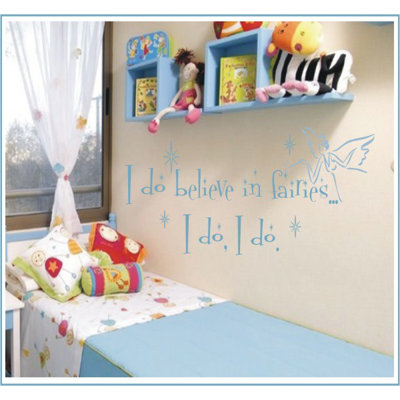 Alphabet Garden Designs Believe in Fairies Wall Decal