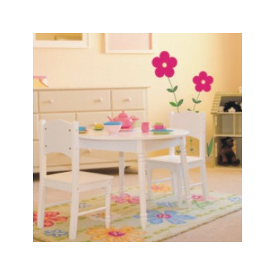 Alphabet Garden Designs Double Flower Vine Wall Decal