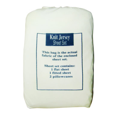 Textiles Plus Inc. Knit Jersey Sheet Set