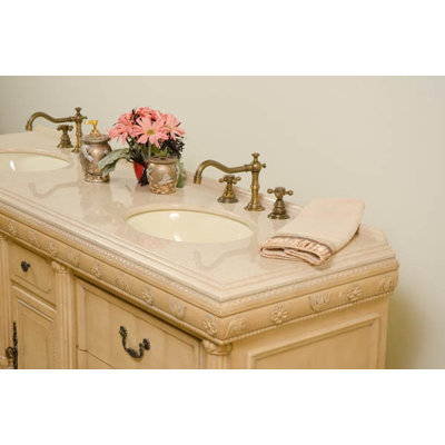 Global Treasures Caroline 72" Double Bathroom Vanity