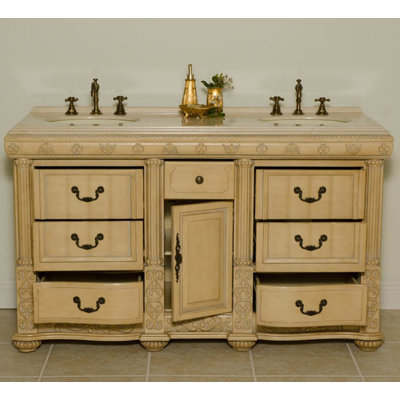 Global Treasures Oxford 60" Double Sink Vanity