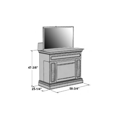 TVLIFTCABINET, Inc Remington 59" TV Stand with Electric Fireplace