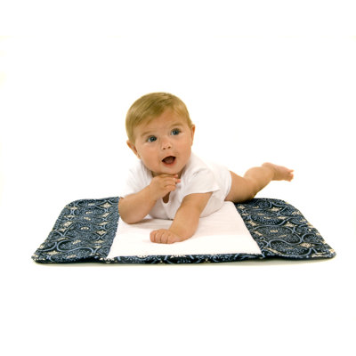 Ah Goo Baby The Plush Pad Memory Foam Changing Pad in Blueberry