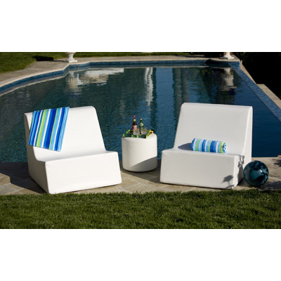 La-Fete Armless Lounge Chair with Massage Pillow
