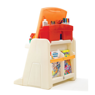Step2 Flip and Doodle Easel Desk with Stool