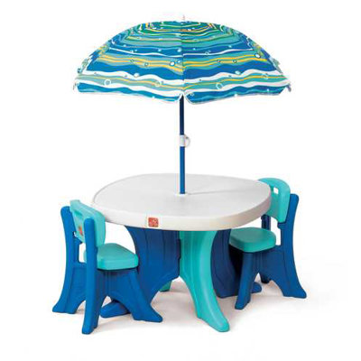 Step2 Kids' 4 Piece Play and Shade Patio Set