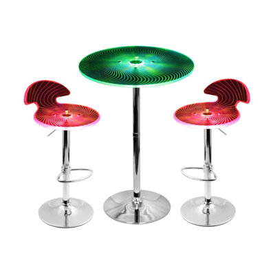 LumiSource Spyra Bar Table Set