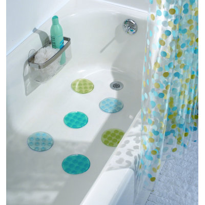 InterDesign Glee Rain Bath Dot (Set of 6)