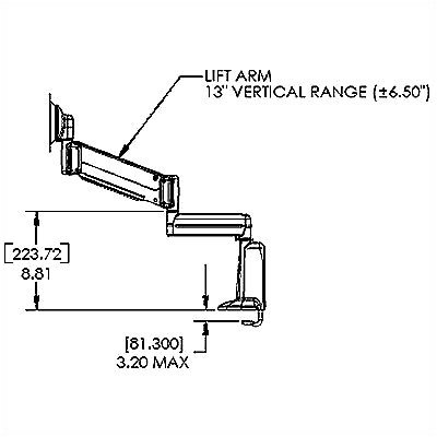 Chief Manufacturing Height Adjustable Dual Arm Desk Monitor Mount for 10" - 30" Screens
