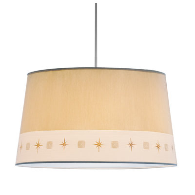 ILEX Lighting Jewel Drum Pendant with White Cord