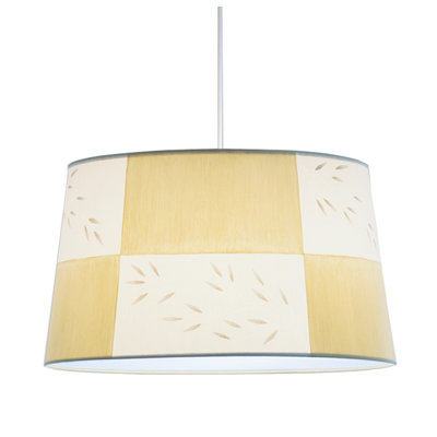 ILEX Lighting Jewel Drum Pendant with White Cord