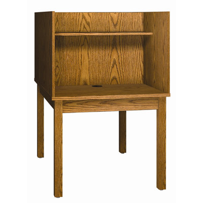 Ironwood Library 3000 Wooden Back-to-Back Study Carrel