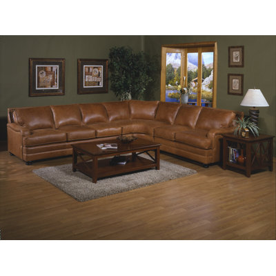 Omnia Furniture Pantera Leather Sectional