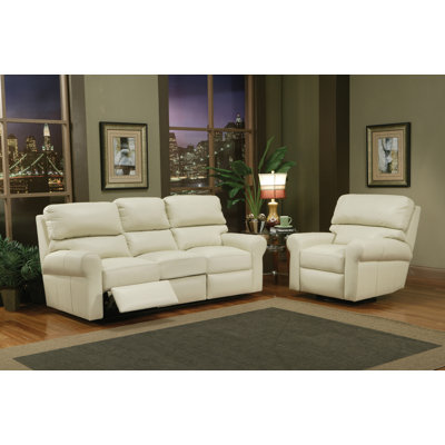 Omnia Furniture Brookfield Leather Reclining Sofa