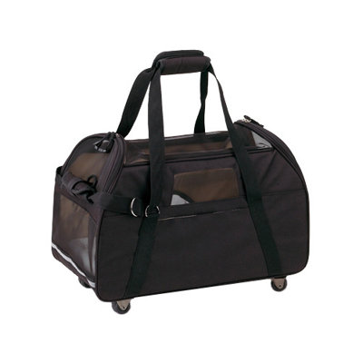 Large Wheeled Comfort Pet Carrier in Black