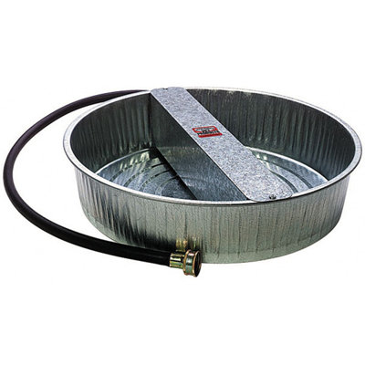 Ever Full Galvanized Dog Waterer Bowl - 13 Quart