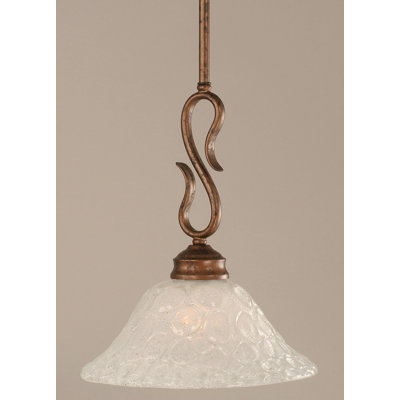 Toltec Lighting Swan 1 Light Mini Pendant