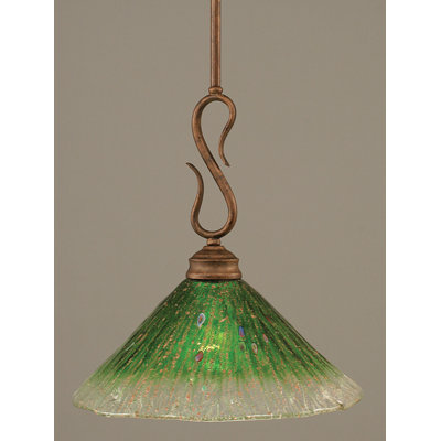 Toltec Lighting Swan 1 Light Mini Pendant
