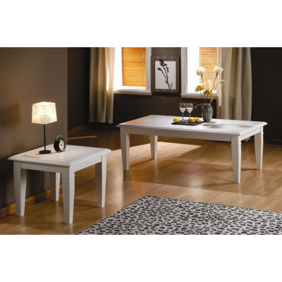 Oestergaard Lampetisch "Bodo" in Wei&szlig;