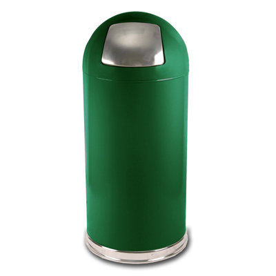 Witt 15 Gallon Metal Series Dome Top Trash Can