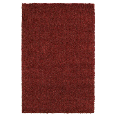 Mohawk Select Super Texture Shag Brick Red Meadowland Rug