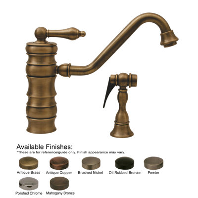 Vintage III One Handle Single Hole Kitchen Faucet with Side Spray