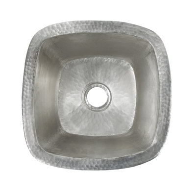Native Trails, Inc. Small Square Hand Hammered Copper Bar Sink
