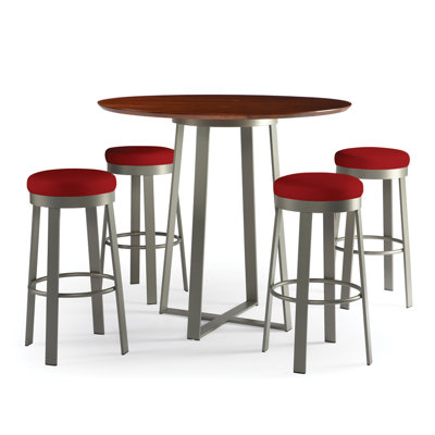 Johnston Casuals Svinn 26" Steel Counter Stool with Fabric Seat