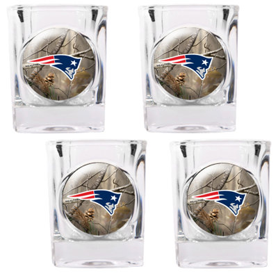 Great American Products NFL Open Field 4 Piece Square Shot Glass Set