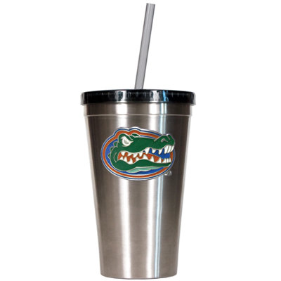 Great American Products NCAA 16oz Stainless Steel Insulated Tumbler with Straw