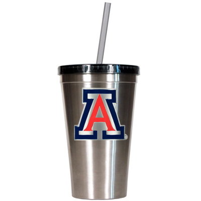 Great American Products NCAA 16oz Stainless Steel Insulated Tumbler with Straw