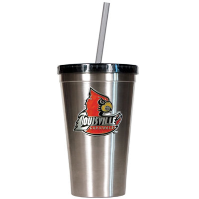 Great American Products NCAA 16oz Stainless Steel Insulated Tumbler with Straw