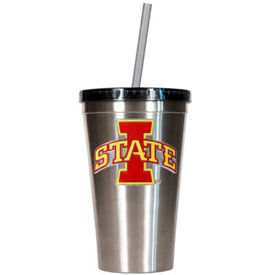 Great American Products NCAA 16oz Stainless Steel Insulated Tumbler with Straw