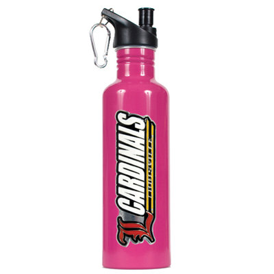 Great American Products NCAA 26oz Stainless Steel Water Bottle with Pop-up Spout in Pink