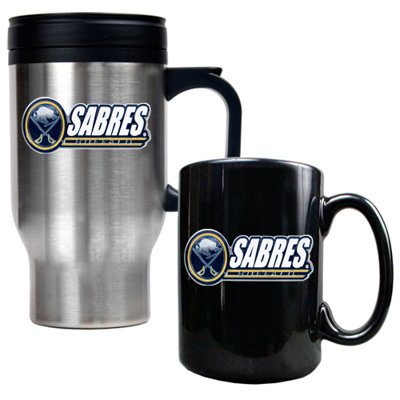 Great American Products NHL Travel Mug and Ceramic Mug (Set of 2)