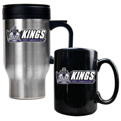 Great American Products NHL Travel Mug and Ceramic Mug (Set of 2)