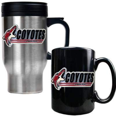 Great American Products NHL Travel Mug and Ceramic Mug (Set of 2)