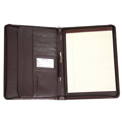 Royce Leather Zip-Around Padholder/Organizer