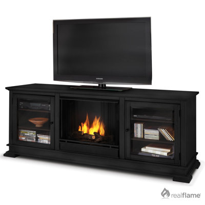 Real Flame Hudson 68" Ventless TV Stand with Gel Fireplace