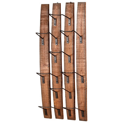 Large Fresno 9 Bottle Wall Mounted Wine Rack