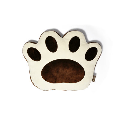 P.L.A.Y. Big Foot Pillow Dog Bed in Chocolate / Cream