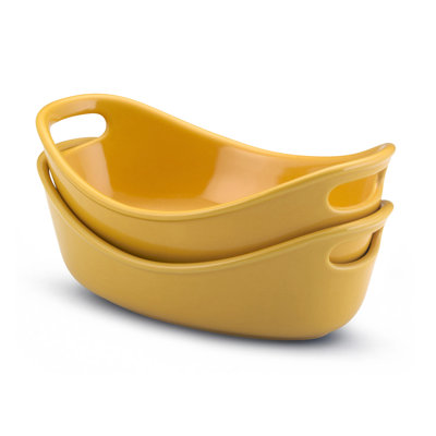 Rachael Ray Bubble & Brown 12 oz. Stoneware Personal Au Gratin
