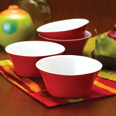 Rachael Ray Round and Square 4 Piece Cereal Bowl Set
