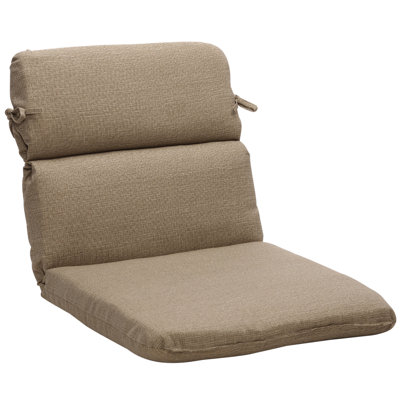 Pillow Perfect Outdoor Rounded Chair Cushion