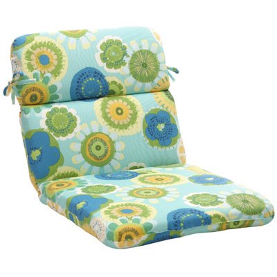 Pillow Perfect Outdoor Rounded Chair Cushion