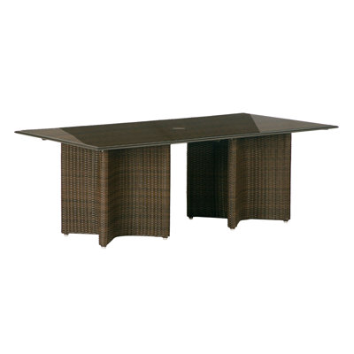 Barlow Tyrie Teak Savannah Woven Rectangular Dining Table
