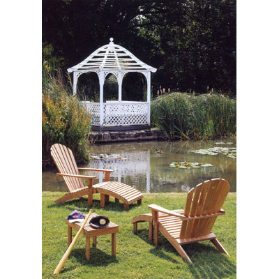 Barlow Tyrie Teak Adirondack Rectangular Side Table